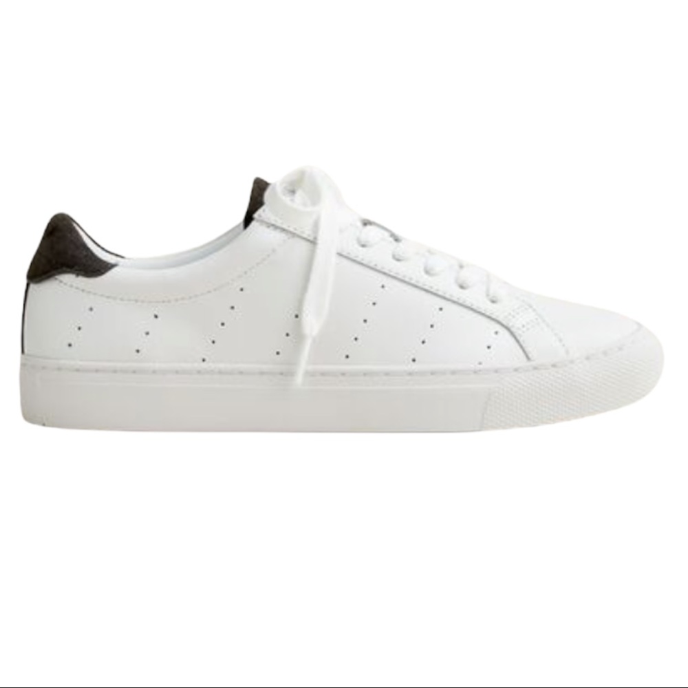 J. Crew White and Black Sneakers